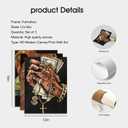 AXKXA 3 Pcs African American women canvas wall art prints fashion women vintage luxury glamour poster modern picture wall decoration painting for living room bedroom gallery 12x16 in unframed (Black Finger)