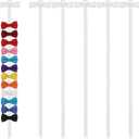 Hecila 6PCS Bow Holder Long Hair Bow Organizer Hair Accessories Organizer Hairs Clips Storage Wall Hanging Home Decor Headband Bows Storage Wall Hanging Display for Nursery Home Decors