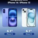 5 x Mkeke 3 Pack Screen Protector for iPhone 16/ iPhone 15 6.1", [9H+ Tempered Glass] [Easy Installation Frame][Military-Grade Drop Protection] HD Clear, Anti-Scratch, Bubble Free