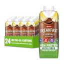 Carnation Breakfast Essentials High Protein with Fiber Ready-to-Drink, 8 FL OZ Carton, Rich Milk Chocolate (Pack of 24) By 03 AUG 2026