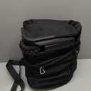 31” 95L Expandable to 125L Foldable Wheeled Duffle Bag, Black Orange