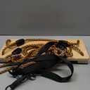 Wooden Swing Seat, Nostalgic Outdoor Wood Swing for Kids , Tree Straps Set Accessories for Backyard Patio Garden Playground, Height Adjustable (Raw wood)