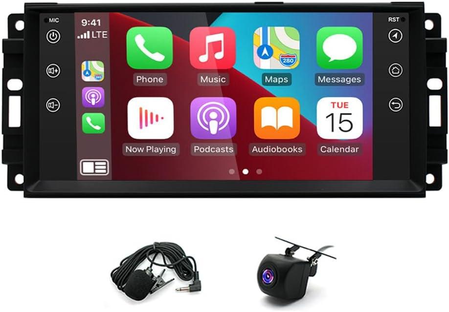 Double Din Car Stereo Android 13 Car Stereo for 2008-2016 for Chrysler Town & Country 2009-2010 for Dodge for Ram 1500 2500 3500 2007-2018 for Jeep Wrangler 7inch 4+64GB Bluetooth 4 Car Stereo