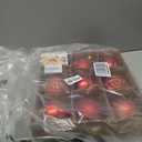 SHareconn 100MM/4 Inch 9PCS Large Christmas Balls Ornaments, Shatterproof Plastic Hanging Big Baubles Set for Xmas Tree Decoration Holiday Party Wedding Decorations with Hook,Red and Gold (10CM)