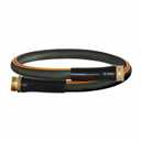 Atlantic Heavy Duty Garden Hose 4 ft x 5/8 Inch Black Color, Short Connection Leader Hose with Solid Brass Connectors (4 Feet)