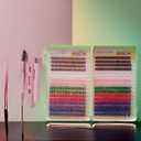 DIY Cluster Eye Lash Kit with Lash Bond and Seal, 30D and 40D, Assorted Lengths 10mm-16mm, Multicolor,, CURL