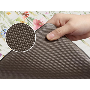 KIMODE Anti Fatigue Kitchen Mat for Floor, Farmhouse Floral Kitchen Rugs Sets of 2, Kitchen Floor Mats Non-Slip, Cushioned Standing Mat for Sink, Laundry, Desk, Home White
Size 17x29.5+17x59, (44x75cm+44x150cm)