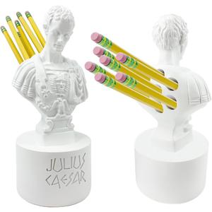 Julius Caesar Pencil Holder Fun Caesar Pen Holder for Desk Teacher Office Organizers Stationary for History Teacher Ides of March