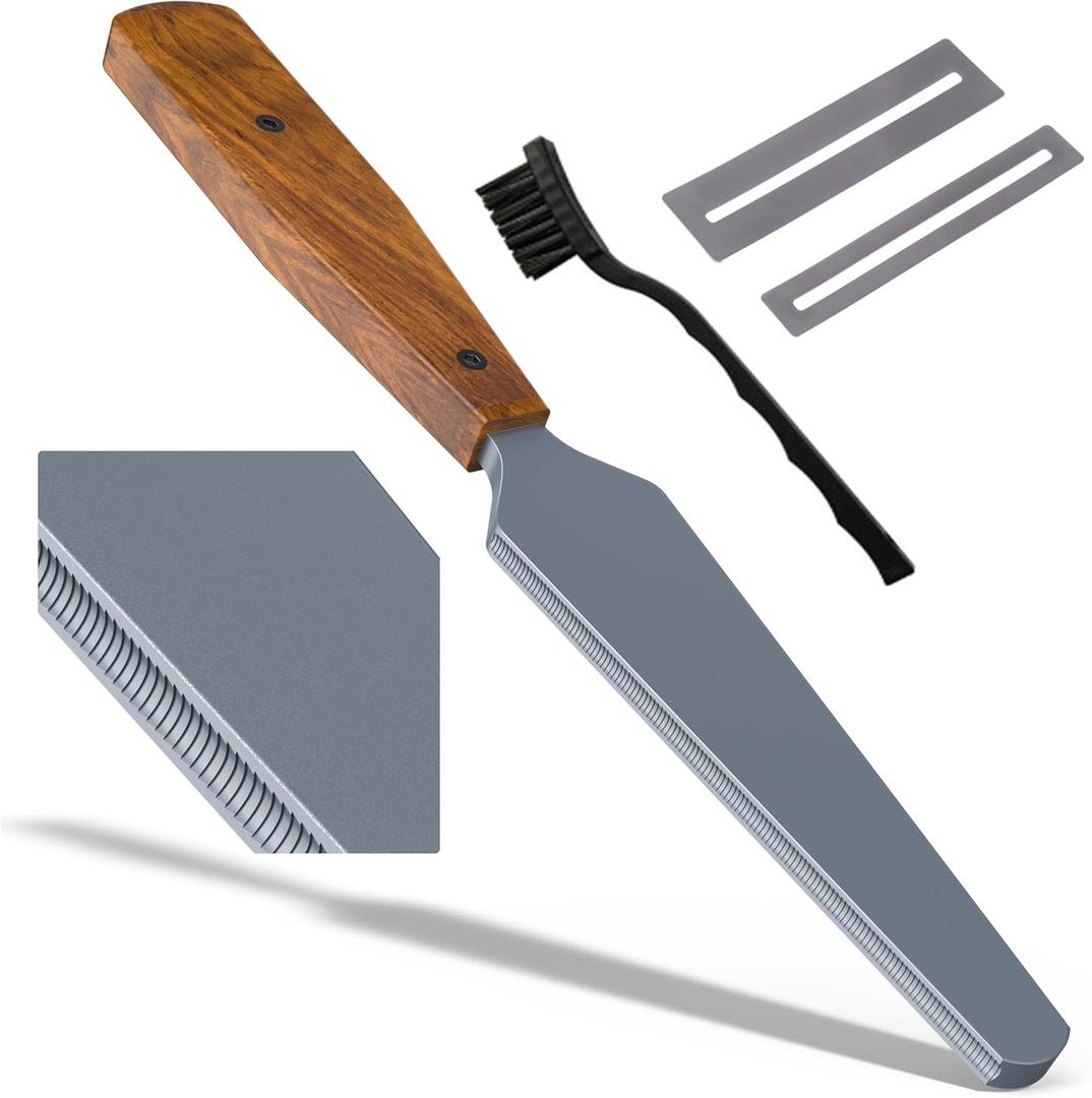 Guitar Fret Crowning File, Dual Side Fret Crowning Tool Files, Fret polishing kit, Luthier Tools, Professional High Carbon Steel Design for Electric, Acoustic, Bass Guitar