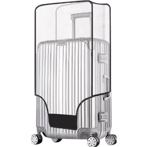 Tangaburu Clear Suitcase Cover - 20 24 26 28 30 Inch Waterproof PVC Suitcase Cover - Transparent Travel Suitcase Wrap - Protective Cover Case for Wheeled Luggage (26-Inch)
