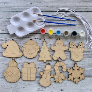 QINGQIU Christmas Wooden Magnet Toys, Pack Of 2