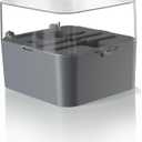 Ninja Professional XL Food Processor Discs, Dough Blade, and Spindle Storage Box, Compatible with NF701, Gray, XSKNF70SBX