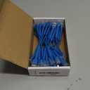 Everest Ultra Slim Cat6a Ethernet Patch Cables 0.5ft (24-Pack) Blue - 6 Inch 10GB Cat 6a Patch Cable - Bendable, Flexible & Thin Ethernet Cable - 32AWG 550MHZ Cat6a Cables - 100% Copper Wires