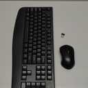 Wireless Keyboard and Mouse Combo, EDJO 2.4G Full-Sized Ergonomic Computer Keyboard with Wrist Rest and 3 Level DPI Adjustable Wireless Mouse for Windows, Mac OS Desktop/Laptop/PC (Black)