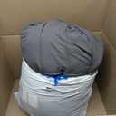 Comfort Spaces Grey King Size Comforter Set - 3 Pieces Pintuck Pleated Bedding Sets, All Season Lightweight, Extra Softness Pre-Washed Microfiber Bed Set, Shams