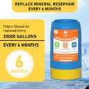 6100 Replacement Mineral Reservoir Cartridge Compatible with Frog Model 6100 Cyclers, Up to 25K Gallons 1 Pack