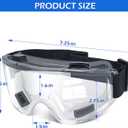 OXG Safety Goggles ANSI Z87.1 Glasses, Anti-Fog Protective Safety Glasses Lab Goggles Men Women Eye Protection Goggles