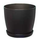 Classic Egg 8 In Planter Black