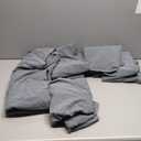 Shukii Stretch Dining Chair Covers - Waterproof PU Leather Slipcovers - Universal Chair Protectors for Dining Room, Kitchen, Hotel (Set of 6, Gray) (Grey)