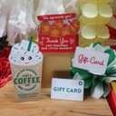 Teacher Appreciation Gift Card Holders, 10 cards - 2 of each design, End of the Year Teacher Gifts, Back to School, Employee or Staff Gifts, 5" x 7", pre-cut to perfectly fit any gift card