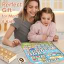 Mondily Interactive Calendar for Kids Ages 3+, Wooden Toddler Calendar, Teaching Seasons, Years, Months, Days of Week, Daily Activity Calendars for Kid Preschool & Homeschool (10 x 14 inches)