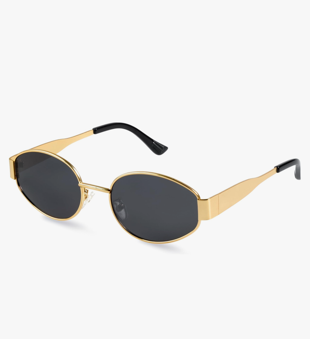 livho 2025 Trendy Oval Sunglasses - Stylish Polarized Shades for Everyday - Retro Metal Frames