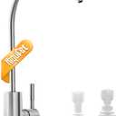 Drinking Water Faucets for Kitchen Sink, Stainless Steel Water Filter Faucet for Reverse Osmosis or Water Filtration System, RO Bar Sink Faucet, Brushed Nickel