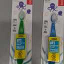 RADIUS Children's Toothbrush, Totz Brush, Extra Soft Bristles, Blue/Green/Yellow, BPA Free & ADA Accepted, Designed for Delicate Teeth & Gums for Children 18 Months & Up, Pack of 3