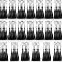 100 Pcs Black Mini Tassels 13cm/5 Inch with Loops for Bookmarks, Jewelry Making, DIY Projects