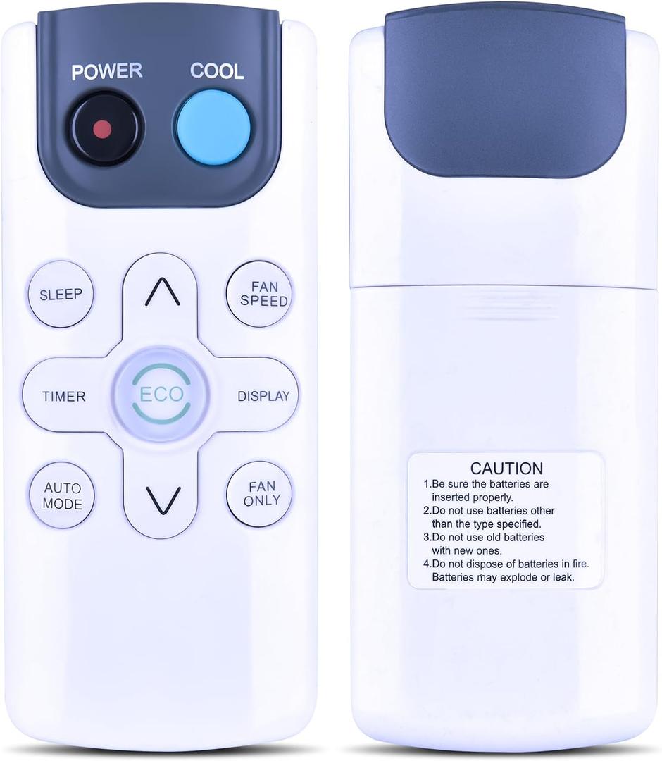 Universal Remote Replacement Applicable for Towallmark/MilleLoom/Kenmore/TROPOW/Black+Decker/ROVSUN/PeacefulHues Window Air Conditioner AC Window Unit, White