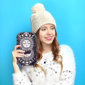 Metal Trays Large Cute Decorative Tray Ideal for Home Storage or on The Go,for Home Decor, Coffee Table, Tea, Snacks, Gifts - 11" x 7" (Purple)