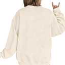 FAYALEQ Women Christmas Sweatshirts In My Merry Christmas Era Long Sleeve Shirts Xmas Family Holiday Crewneck Pullover Top (White, L)