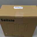 Bedside Table Lamps Set of 2 - Touch Nightstand Lamp for Bedroom with USB C+A Charging Ports & AC Outlets, 3-Way Dimmable Desk Lamp Grey Fabric Shade for Bedroom Living Room, Office (Bulb Included)