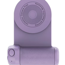 Selfie Phone Tripod Mount Camera Grip Handle Holder Wireless Remote Controlled for Smartphones, Purple