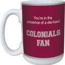 Tree-Free Greetings lm44542 Colonials College Football Fan Ceramic Mug with Full-Sized Handle, 15-Ounce