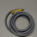 15 Feet 1/2 inch ID Natural Gas Grill Hose with Male Quick Connect Plug and 3/4"-16UNF Female Flare, Natural Gas Line for Grill, Pizza Oven, Heater and More Low Pressure Appliance(NOT 3/8)