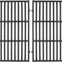 Cast Iron Grill Grates for Weber Spirit 200 Spirit II 210 Series, 17.5 x 10.2 inch Cooking Grids for Weber Spirit E-210 S-210 E/S-220 w/Front-Mounted Control Panel(2013-Newer, Set of 2)