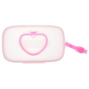 Dispenser Holder Portable Baby Wipes Dispenser Portable Refillable Wipe Holder Wipes Container Reusable Travel Box Pink