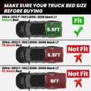 LASFIT 5.5FT Bed Mat Fit for Ford F-150 2004-2014 | Lincoln Mark LT 2006-2008 67" Truck Bed Box All Weather Protector TPE Durable Bed Liner Non-Slip Easy Clean-Not Fit for Drop in Bedlienr