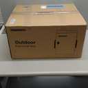 Outdoor Electrical Box with Thermostat and Fan, Cold-Rolled Steel Plate, Aluminum Alloy Back Beam, One-Piece Ventilation Design, IP65 Waterproof, Wall/Pole Mounted. (19.6" x 15.7" x 7.9")