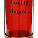 Generic Gravesite Decorations for Cemetery with Eternal Light Memorial Lanterns for Halloween Candle Light Decorations with Stakes and Cross