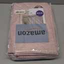 MIULEE Linen Texture 90 Inches Curtains for Bedroom 100% Blackout Thermal Insulated Pink Curtains Grommet Room Darkening Curtains/Draperies for Living Room Nursery 52x90 Inch (2 Panels)