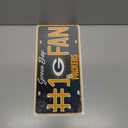 Rico Industries NFL Unisex-Adult #1 Fan Metal License Plate Tag (One Size, Team Color)