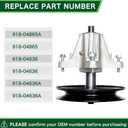 918-04865 Spindle Assembly Fit for 46 inch Deck Cub Cadet LTX1045 LTX1046 Craftsman/MTD LT2000 LT2500 Troy Bilt Horse Xp 46 Deck Mower Replaces for 618-04865 618-04636 918-04636