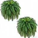 Waipfaru 60'' Large Fake Ferns, UV Resistant Artificial Outdoor Plants, Faux Greenery Plants, Realistic Boston Ferns with 96 Fronds for Front Porch Home Garden Forest Patio Decor