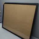 OWLKELA 24'' x 36'' Cork Board Bulletin Board, Black Framed Corkboard, Black Oak Frame Corkboard, Vision Board and Decorative Hanging Pin Board