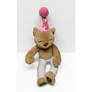 Birthday Teddy Bear Stuffed Animal ,Teddy Bear with Hat  Girls, Cute Sport Bear Plushies Toy Gift for Birthday Party