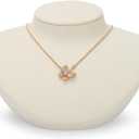 Microfiber Jewelry Bust Display Necklace Pendant Microfiber Jewelry Necklace Display Stand for Showcase,(Beige)