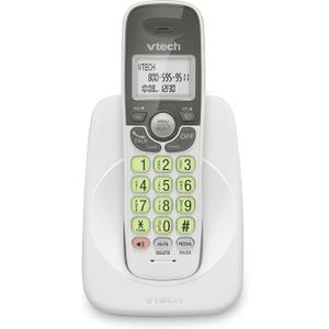 VTech Cordless Phone with DECT 6.0, Full-Duplex Speakerphone, Lighted Display, Backlit Keypad, Caller ID/Call Waiting, Volume Control, Hearing Aid Compatible, Wall Mount | VG131 (White)