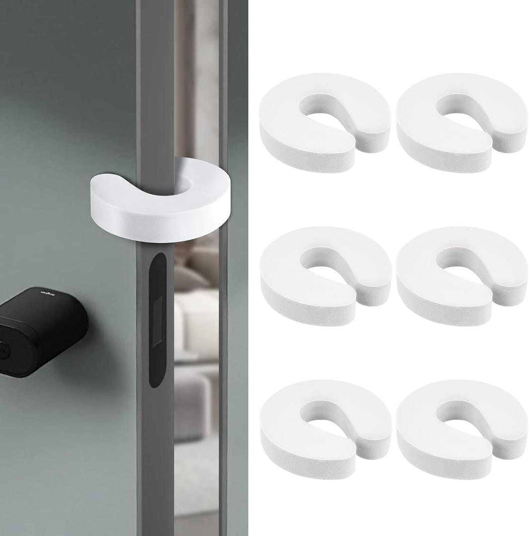6 Pack Door Finger Pinch Guard, Anti Door Slam Stopper, Cat Toddler Door Stopper, Foam Baby Child Proof Door Stopper, Baby Proofing Doors to Keep Door Open Stop Door from Slamming